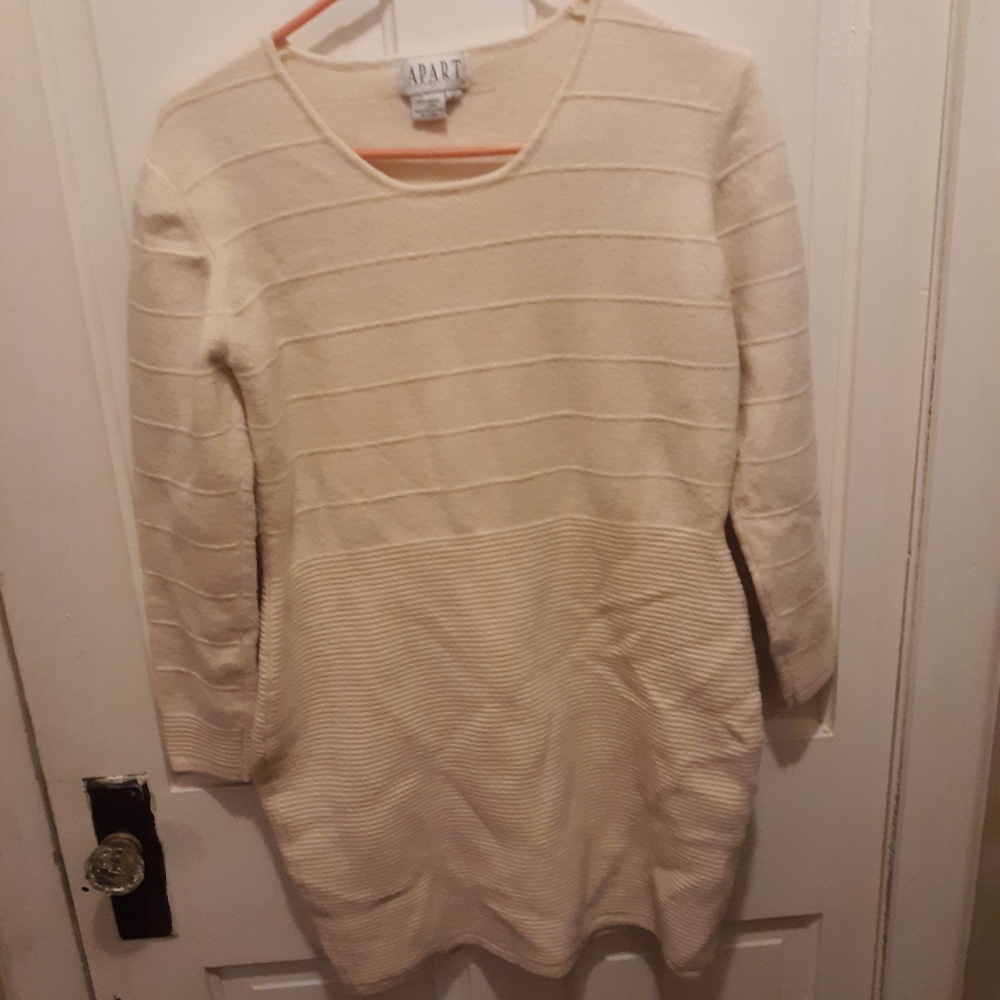 Cream Lined Bodycon dress